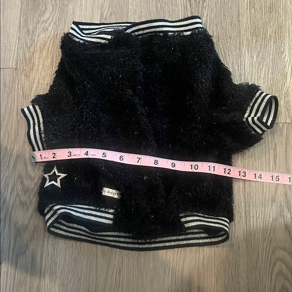 Black Fuzzy doggy jacket size XL - Picture 2 of 5